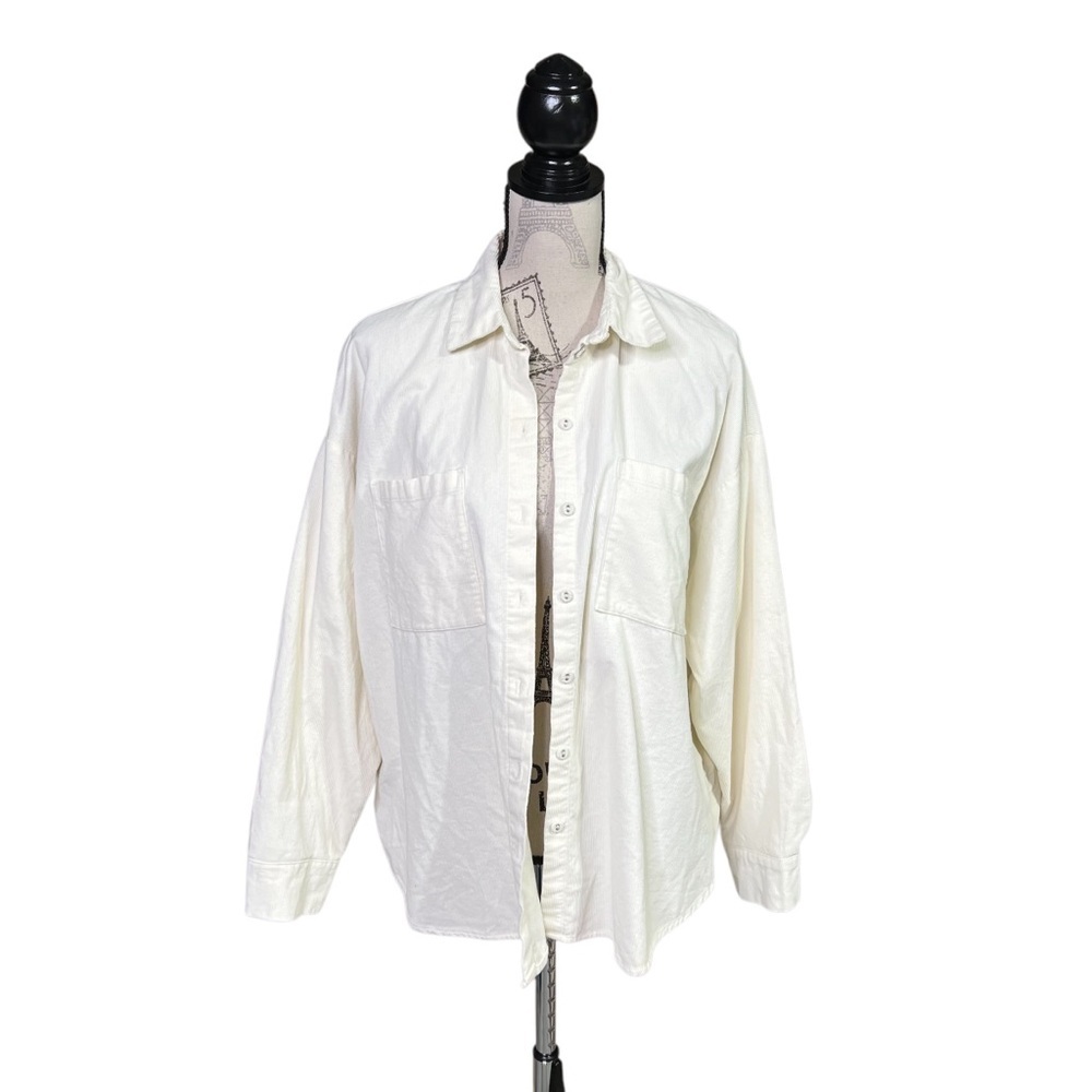 H&M S Corduroy Oversized‎ Shacket Shirt Jacket